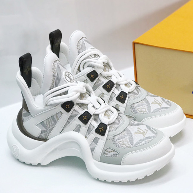 Louis Vuitton Women Shoes Sneakers Luxury Brand Design Fashion LV ARCHLIGHT SNEAKER with Original Box 1AAOWZ Whatapp