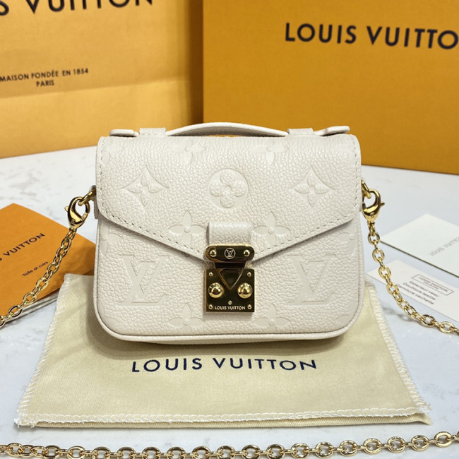 Louis Vuitton Womens Bags Shoulder Messenger Bag Luxury Brand MICRO MÉTIS leather M81389 with Original Box Monogram Empreinte embossed supple grained cowhide leather Whatapp