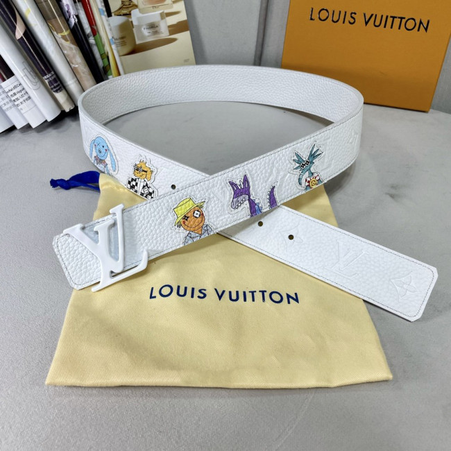 Louis Vuitton Mens Belt Luxury Brand Fashion Men Belts with Original Box LV SHAPE 40MM REVERSIBLE TAURILLON PUPPETS BELT MP292S Whatapp