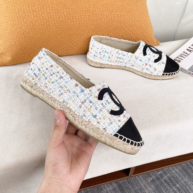 Chanel Women Shoes Fashion Espadrille Luxury Brand Casual Shoes for Women ESPADRILLE with Original Box Espadrilles Whatapp