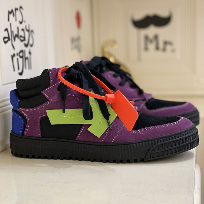 Off-White Men Shoes Sneakers Luxury Brand Off-White Floating Arrow Lace Up Sneakers Low-Tops with Original Box Whatapp