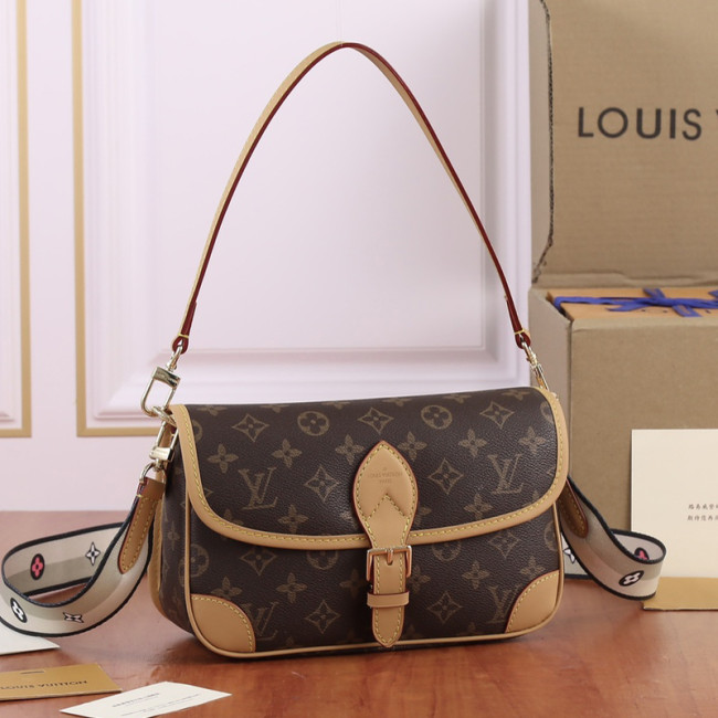 Louis Vuitton Womens Bags Luxury Brand DIANE M45985 Monogram coated canvas with Original Box Whatapp