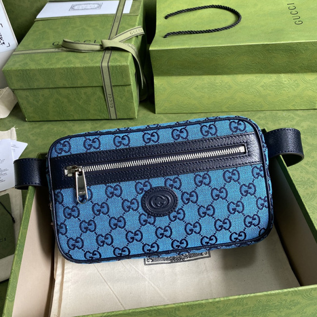 Gucci Men Bags Luxury Brand GG Multicolor belt bag with Original Box 658657 2UZAN 4487 with Original Box Whatapp