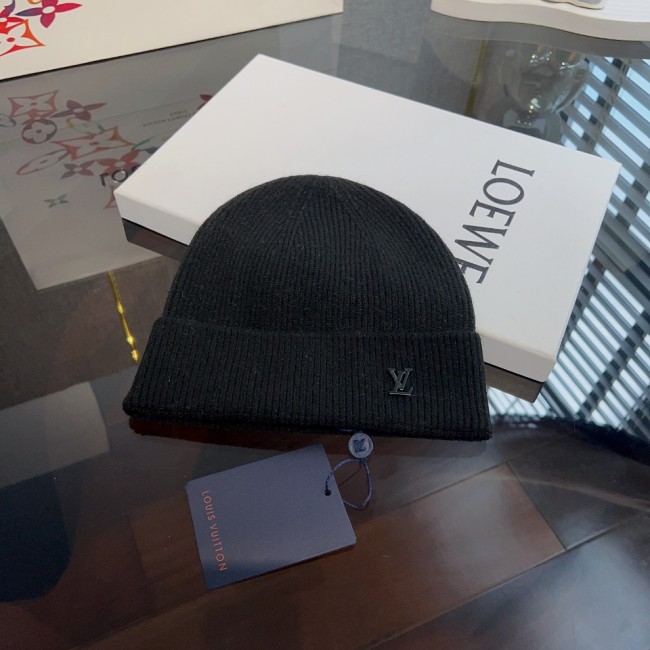 Louis Vuitton Womens Mens Cap Knit Hat Luxury Brand with Original Box