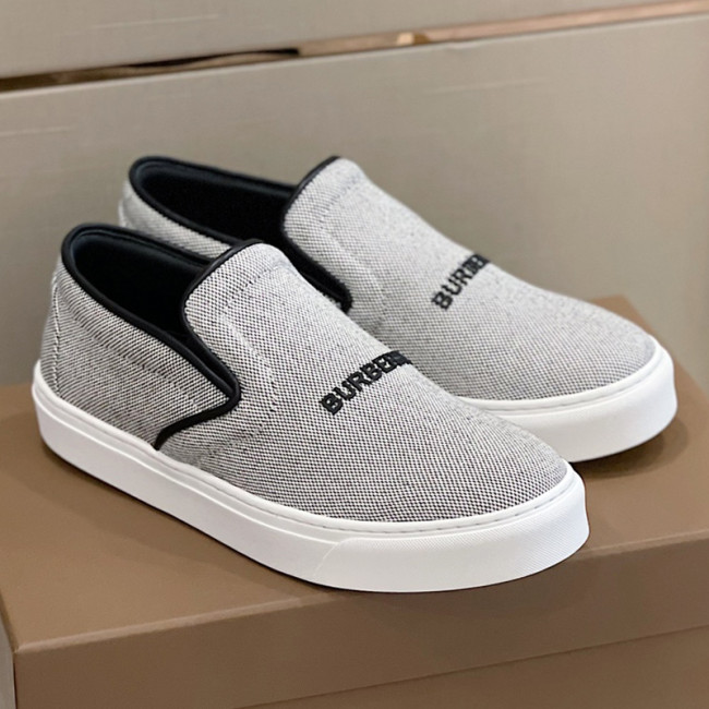 Burberry Men Shoes Fashion Luxury Brand Vintage Cotton Sneaker Casual Shoes for Men with Original Box Whatapp