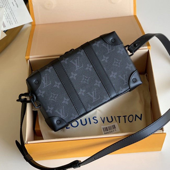 Louis Vuitton Womens and Mens Unisex Bags Luxury Brand SOFT TRUNK WALLET M69838 Monogram Eclipse coated canvas Whatapp