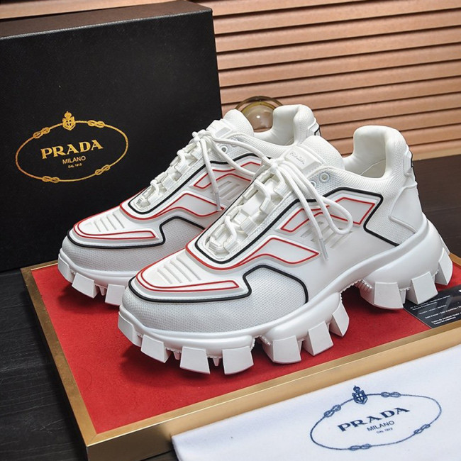 Prada Mens Shoes Sneakers Casual Shoes for Men Luxury Brand Breathable Fashion Cloudbust Thunder Technical Fabric Sneakers with Original Box Whatapp