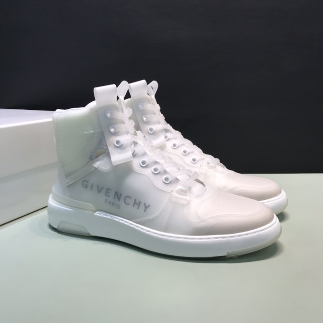 Givenchy Men Shoes Boots Fashion Sneakers Luxury Brand Wing Mid Transparent Sneakers BH002YH0MW-100 Whatapp