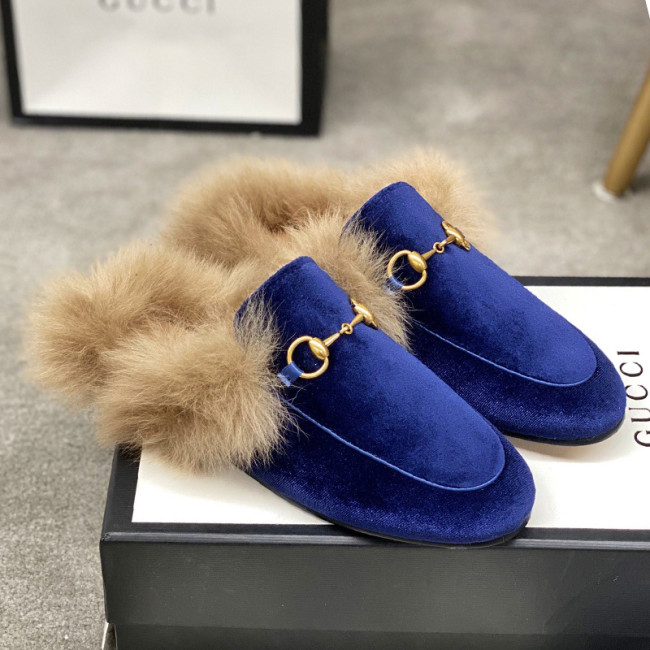 Gucci Womens Shoes Casual Loafers Design Luxury Brand Leather Princetown with Original Box Whatapp