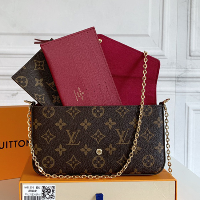 Louis Vuitton Womens Bags Shoulder Messenger Bag Luxury Brand FÉLICIE POCHETTE leather with Original Box Whatapp