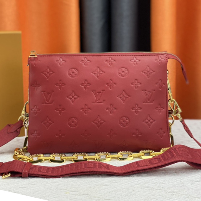 Louis Vuitton Womens Bags Messenger Shoulder Bags Luxury Brand COUSSIN PM M59277 with Original Box Monogram embossed lambskin Whatapp