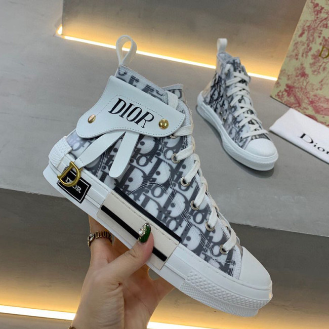 Dior Womens Mens Shoes Sneakers Luxury Brand Unisex Design B23 High-Top Sneaker with Box Whatapp