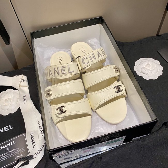 Chanel Womens Shoes Flat Sandals Mules 1.5cm Whatapp