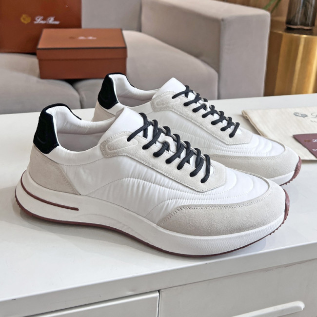 Loro Piana Mens Shoes Sneakers Casual Design Luxury Brand Fashion Shoes for Men with Original Box Week End Walk Casual Shoes Whatapp