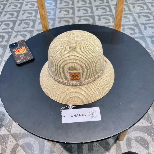 Chanel Womens Hats Luxury Brand Bucket Hat Straw Hat with Original Box