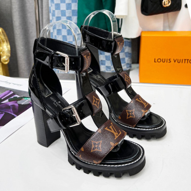 Louis Vuitton Women Shoes Sandals Fashion Summer Luxury Brand PODIUM PLATFORM SANDAL with Original Box Womens Sandals Whatapp