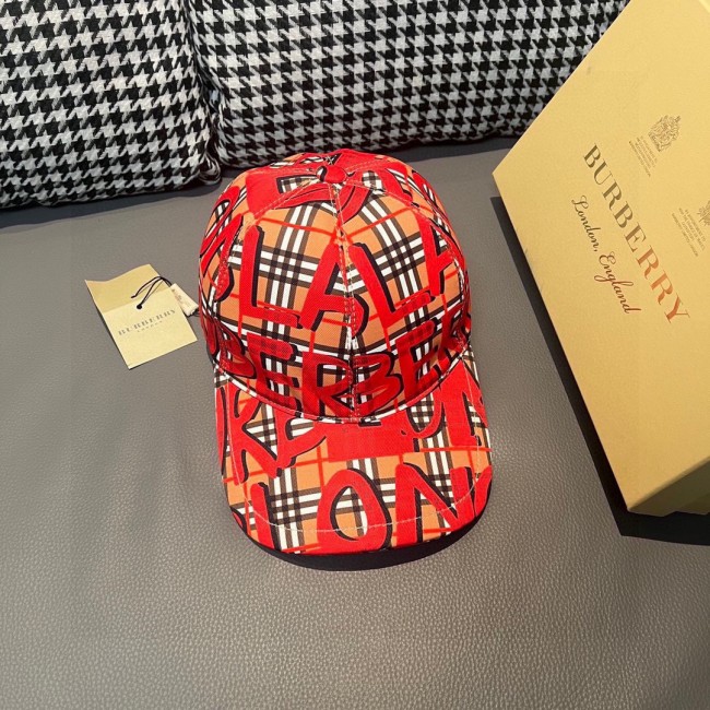 Burberry Womens Mens Cap Baseball Hat Luxury Brand with Original Box