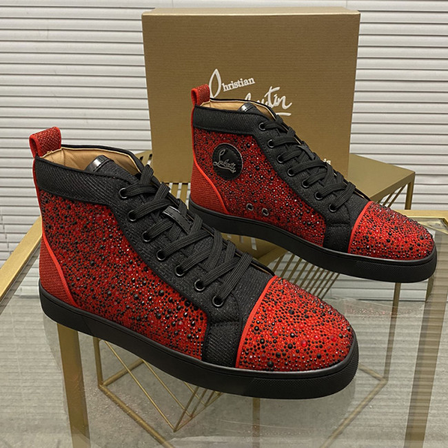 Christian Louboutin Mens Shoes Sneakers Luxury Brand Red Bottom Design Sports Footwears with Original Box Whatapp