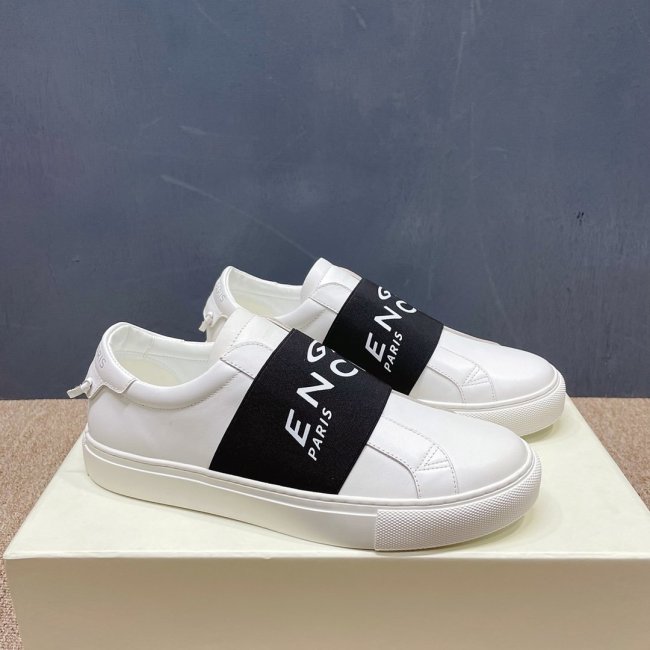 Givenchy Men Shoes Fashion Type Luxury Brand GIVENCHY SNEAKERS IN LEATHER WITH LATEX BAND with Original Box Whatapp