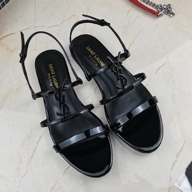 Yves Saint Laurent YSL Women Shoes Sandals Slippers Luxury Brand Genuine Leather Sole Womens Slippers with Original Box Whatapp