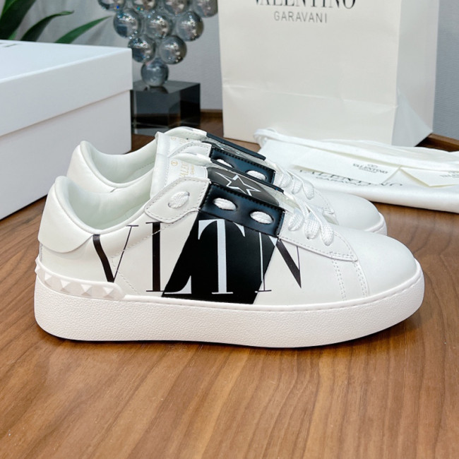 Valentino Men Shoes Fashion Design Luxury Brand OPEN SNEAKER WITH VLTN PRINT with Original Box WY2S0830XZUKR5 Whatapp