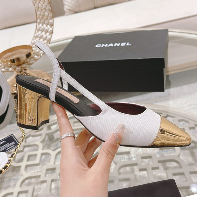 Chanel Womens Shoes Sandals Slingbacks Luxury Brand Design with Original Box Women Slippers Slingback 6cm Heel Whatapp