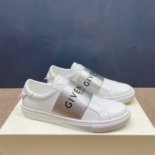 Givenchy Men Shoes Fashion Type Luxury Brand GIVENCHY SNEAKERS IN LEATHER WITH LATEX BAND with Original Box Whatapp