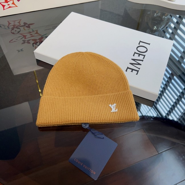 Louis Vuitton Womens Mens Cap Knit Hat Luxury Brand with Original Box