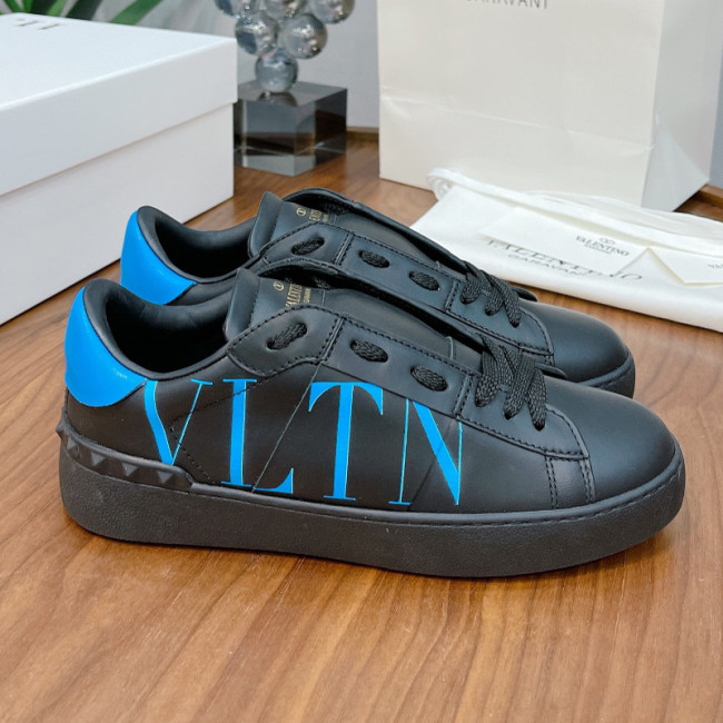 Valentino Men Shoes Fashion Design Luxury Brand OPEN SNEAKER WITH VLTN PRINT with Original Box WY2S0830XZUKR5 Whatapp