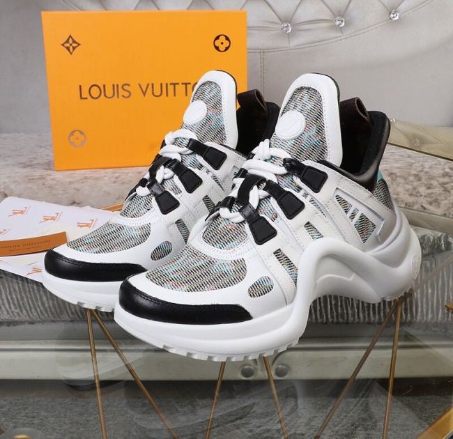 Louis Vuitton Women Shoes Sneakers Luxury Brand Design Fashion LV ARCHLIGHT SNEAKER with Original Box Whatapp