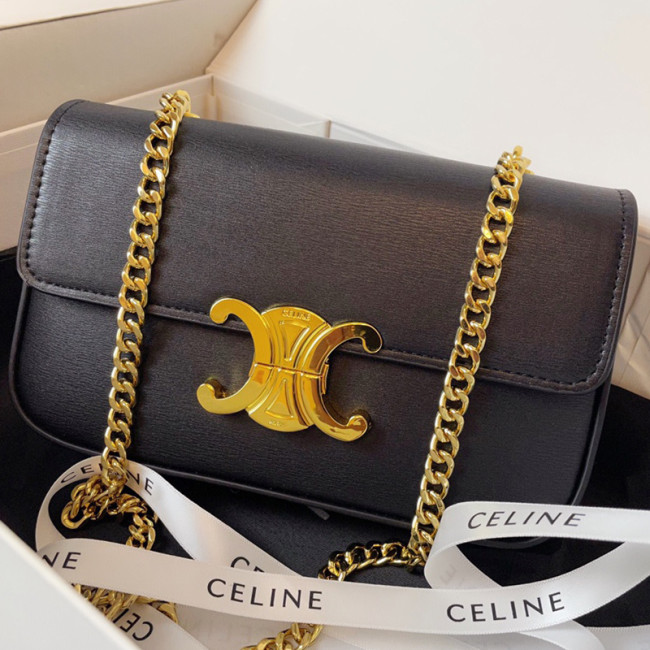 Celine Womens Bags Crossbody Design Luxury Brand CROSSBODY OVAL PURSE CUIR TRIOMPHE IN SMOOTH CALFSKIN with Original Box Whatapp