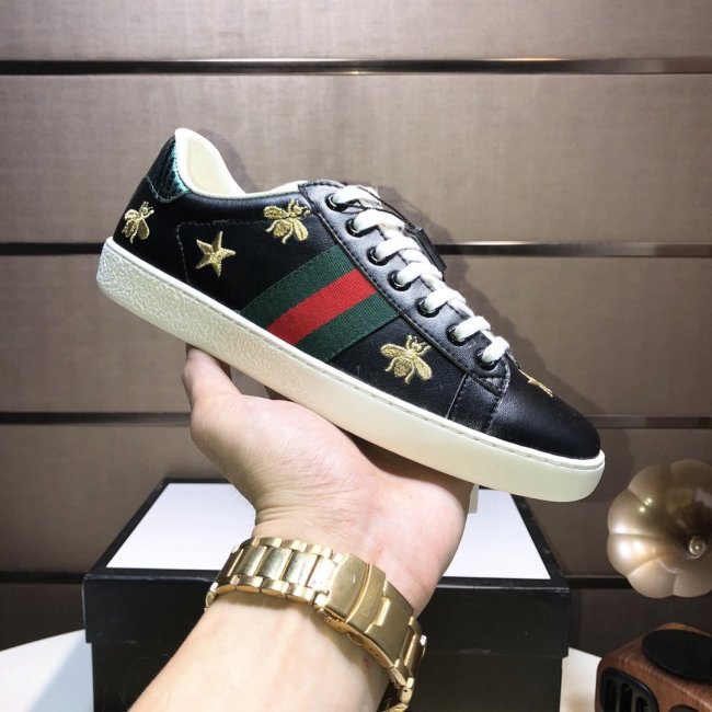 Gucci Womens Shoes Fashion Sneakers Lace-Up Luxury Brand Women's Ace Embroidered Sneaker with Original Box Whatapp