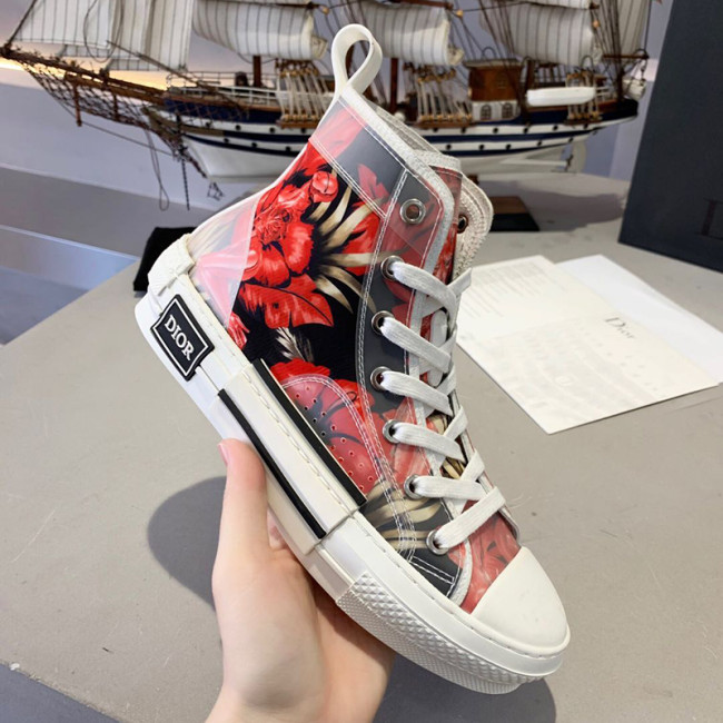 Dior Womens Mens Shoes Sneakers Luxury Brand Unisex Design B23 High-Top Sneaker with Box Whatapp