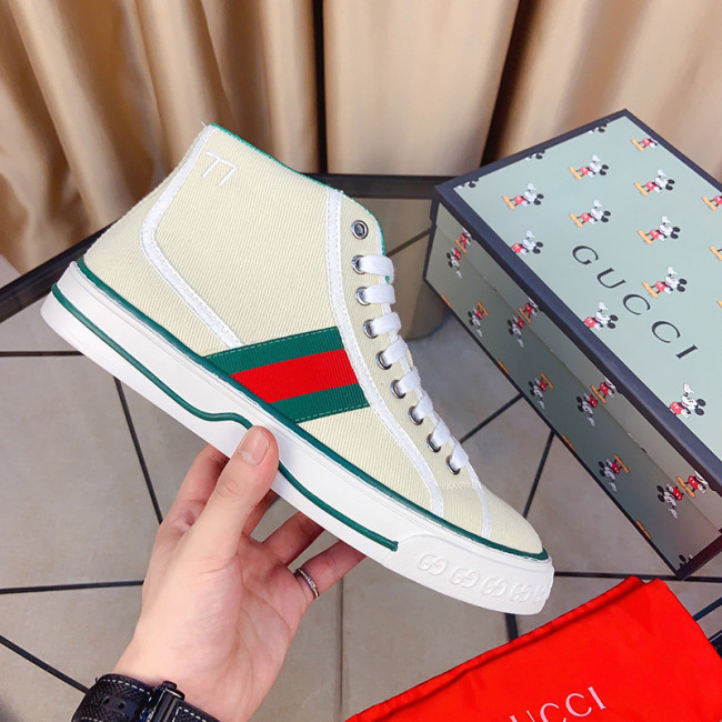 Gucci Mens Shoes Luxury Brand Tennis 1977 High Top Sneaker Whatapp