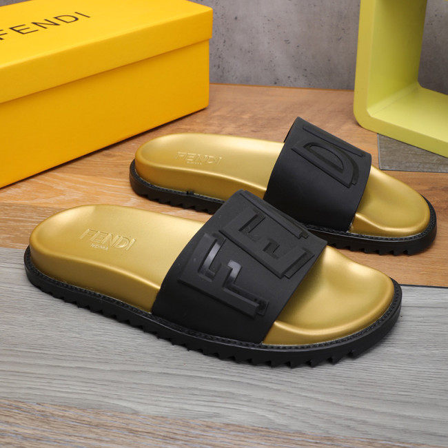 Fendi Men Shoes Slides Sandals Slippers Luxury Brand Mens Shoes with Original Box Whatapp