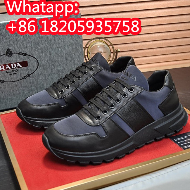 Prada Mens Shoes Sneakers Casual Shoes for Men Luxury Brand Breathable Fashion Sneakers with Original Box Whatapp