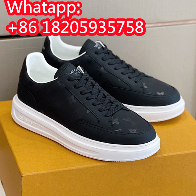 Louis Vuitton Men Shoes Fashion Sneakers RIVOLI Beverly Hills SNEAKER Luxury Brand Casual Shoes with Original Box Whatapp