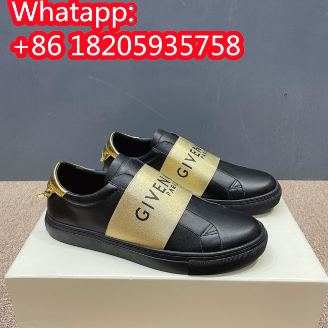 Givenchy Men Shoes Fashion Type Luxury Brand GIVENCHY SNEAKERS IN LEATHER WITH LATEX BAND with Original Box Whatapp