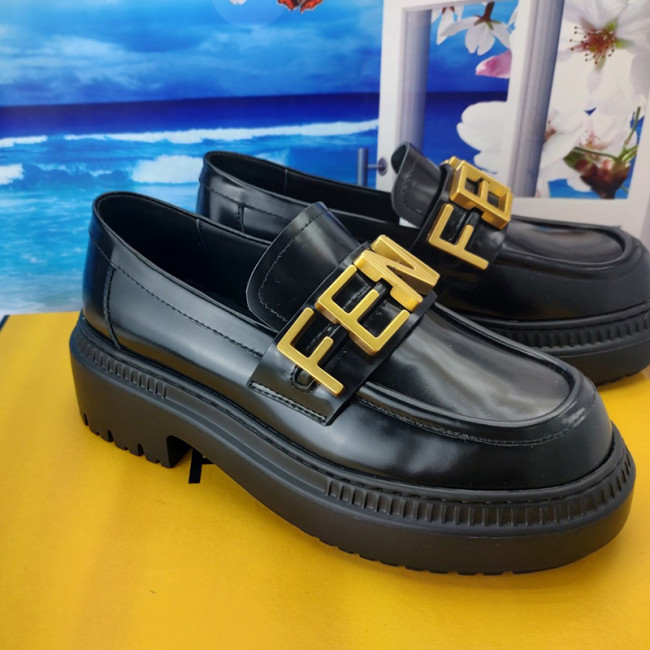 Fendi Womens Shoes Fashion Luxury Brand Fendi Fendigraphy Loafers with Original Box Whatapp