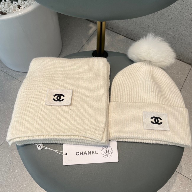 Chanel Men Womens Hats Luxury Brand Knit Hat Scarf with Original Box Whatapp