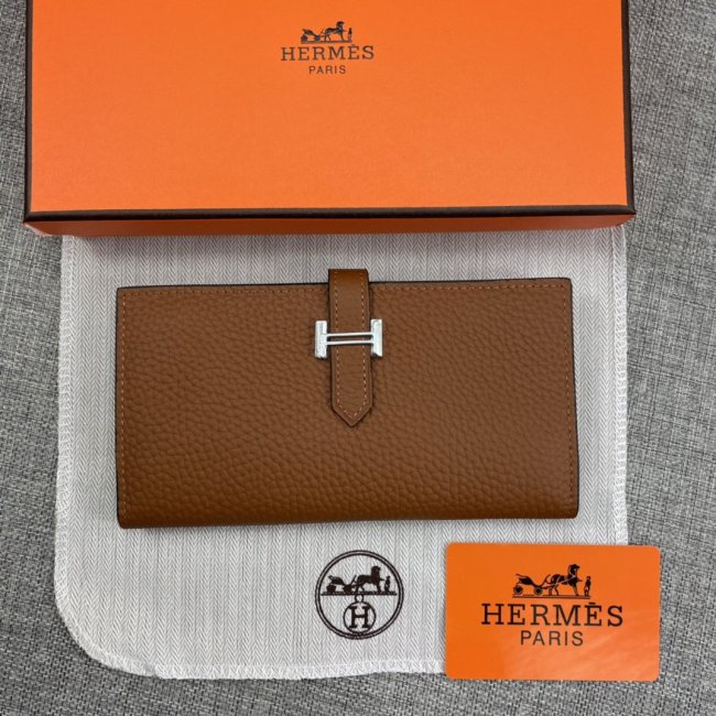 Hermes Womens Mens Wallets Purse Long Clutch Leather Design Coin Bag with Original Box Whatapp