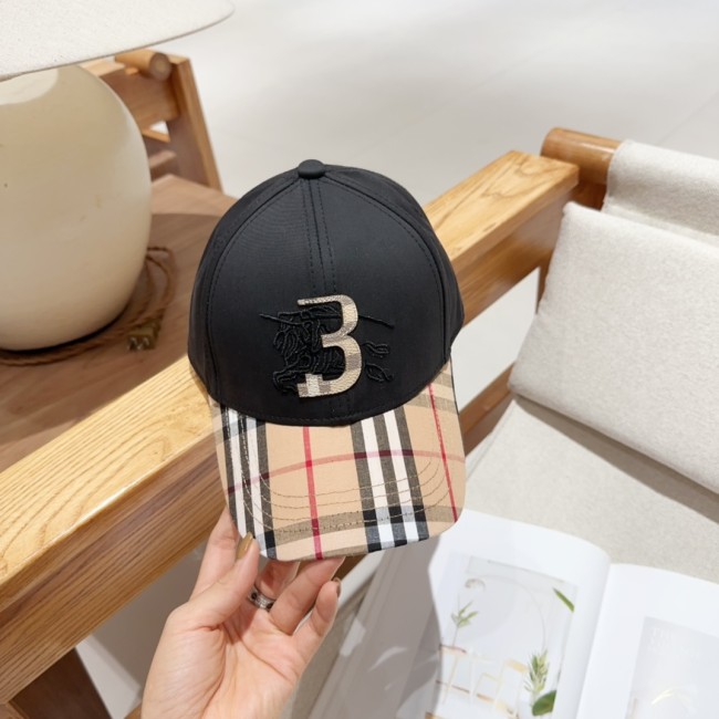 Burberry Womens Mens Cap Baseball Hat Luxury Brand with Original Box