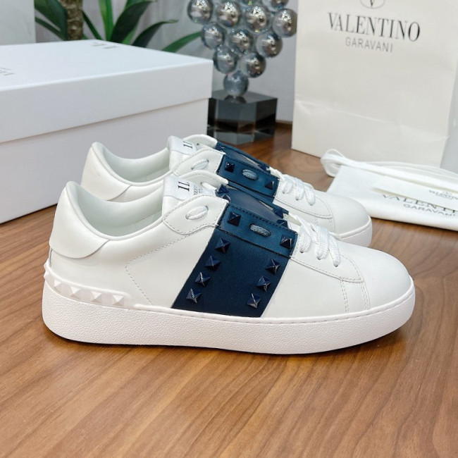 Valentino Men Shoes Fashion Design Luxury Brand OPEN SNEAKER WITH VLTN PRINT with Original Box WY0S0830BLUA01 Whatapp