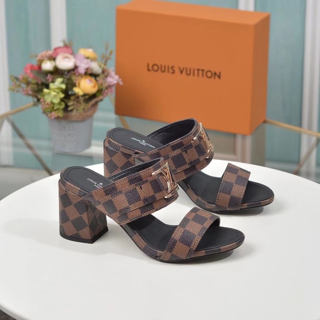 Louis Vuitton Womens Shoes Mule High Heels 7.5cm Whatapp