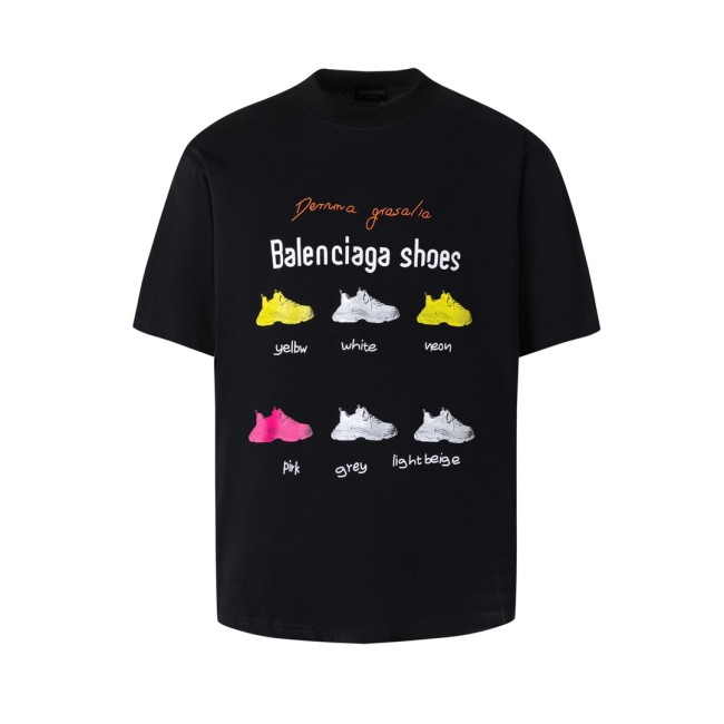 Balenciaga Luxury Brand Women Mens Short Sleeve T-Shirt Whatapp