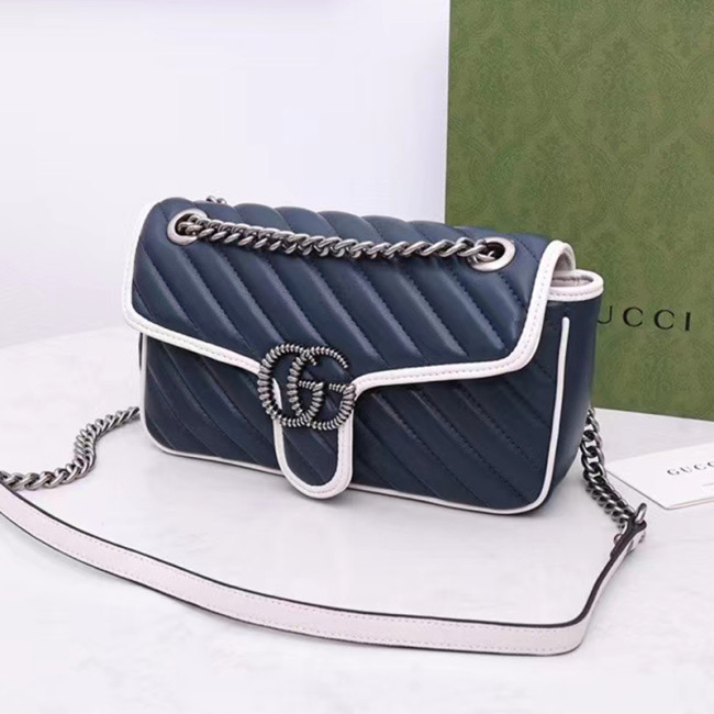 Gucci Womens Bags Shoulder Messenger Bag Luxury Brand Small GG Marmont bag with Original Box Whatapp