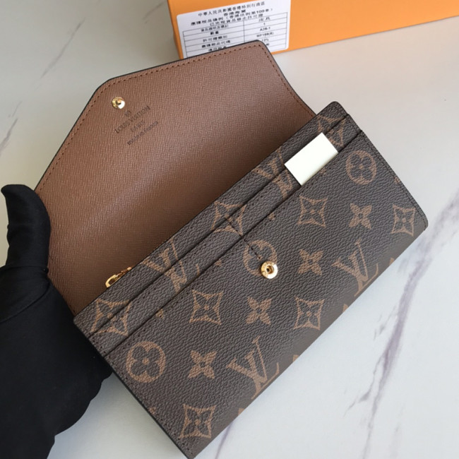 Louis Vuitton Mens Womens Wallets Purse Luxury Brand Designer Zippy WALLET with Original Box M60531 Whatapp