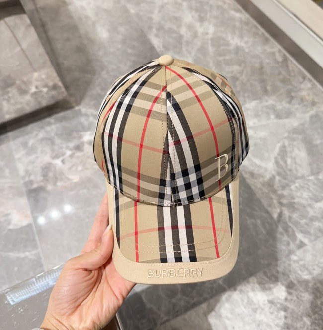 Burberry Womens Mens Cap Baseball Hat Luxury Brand with Original Box