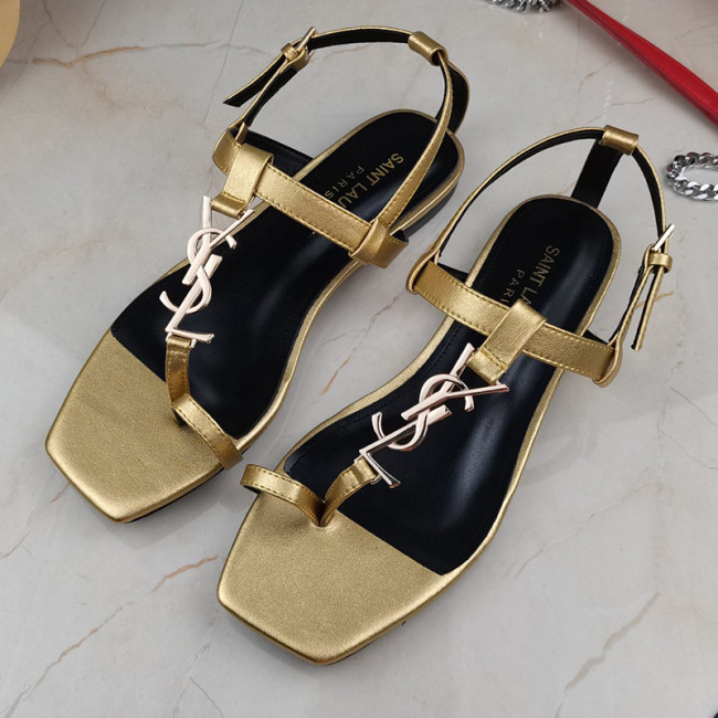 Yves Saint Laurent YSL Women Shoes Sandals Slippers Luxury Brand Genuine Leather Sole Womens Slippers with Original Box Whatapp