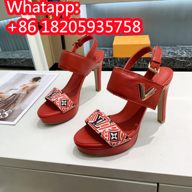 Louis Vuitton Womens Shoes Sandal High Heels 10.5cm Whatapp